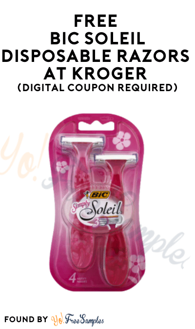 FREE Bic Soleil Disposable Razors at Kroger (Digital Coupon Required)