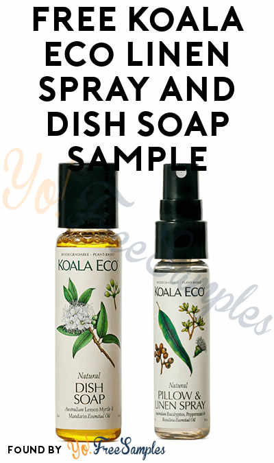 FREE Koala Eco Dish Soap & Linen Spray Samples