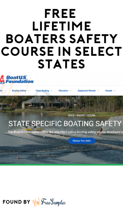 FREE Lifetime Boaters Safety Course in Select States