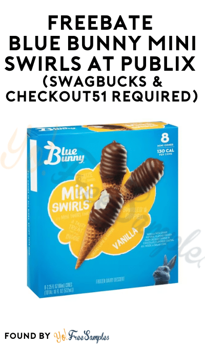 FREEBATE Blue Bunny Mini Swirls at Publix (Swagbucks & Checkout51 Required)