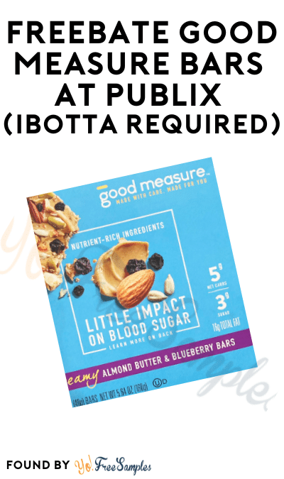 FREEBATE Good Measure Bars at Publix (Ibotta Required)