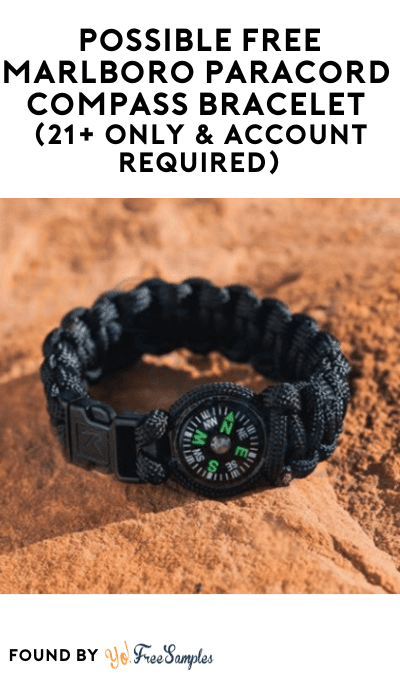 Possible FREE Marlboro Paracord Compass Bracelet (21+ Only & Account Required)