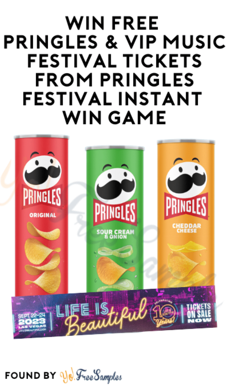 Win FREE Pringles & VIP Music Festival Tickets From Pringles Festival Instant Win Game