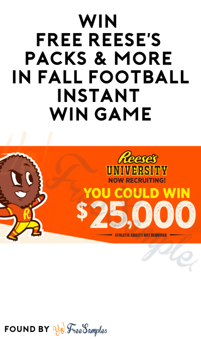 Win FREE Reese’s Packs & More in Fall Football Instant Win Game