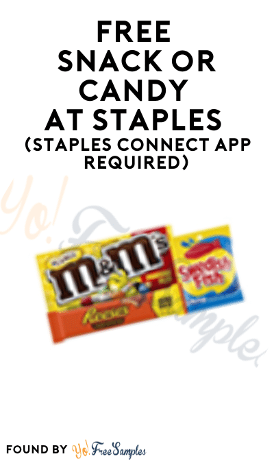 FREE Snack or Candy at Staples (Staples Connect App Required)