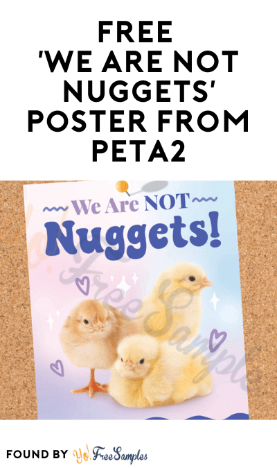 FREE ‘We Are NOT Nuggets’ Poster from PETA2