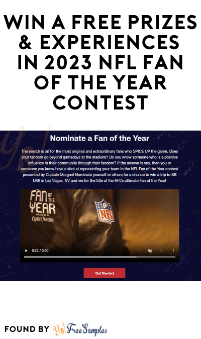 Win A FREE Prizes & Experiences in 2023 NFL Fan of the Year Contest (Ages 21 & Older Only)