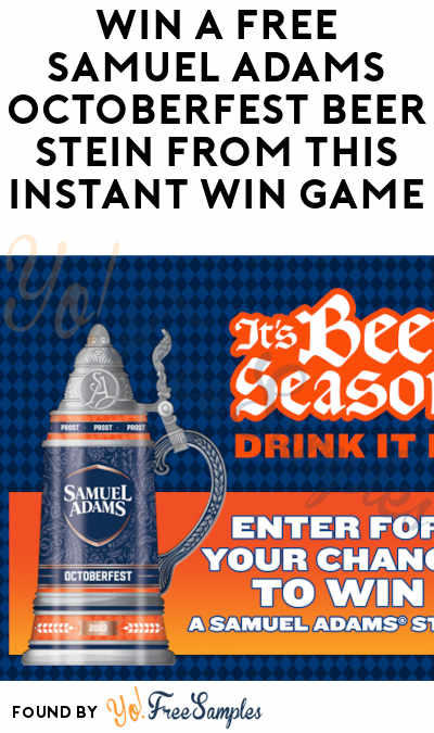 Win A FREE Samuel Adams Octoberfest Beer Stein From This Instant Win Game