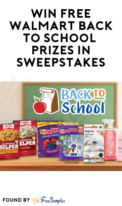Win FREE Walmart Back to School Prizes in Sweepstakes
