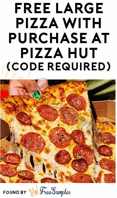 TODAY ONLY: FREE Large Pizza with Purchase at Pizza Hut (Code Required)