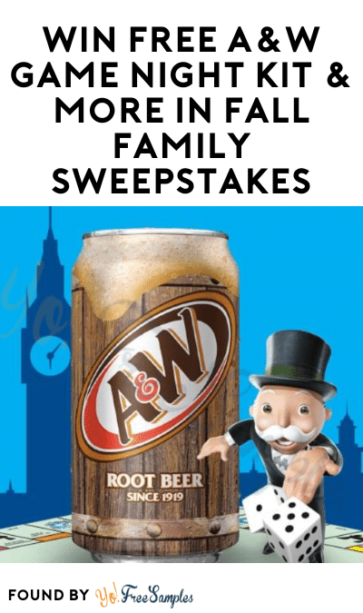 Win FREE A&W Game Night Kit & More in Fall Family Sweepstakes