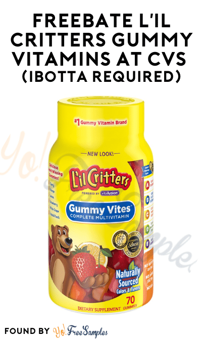 FREEBATE L’il Critters Gummy Vitamins at CVS (Ibotta Required)