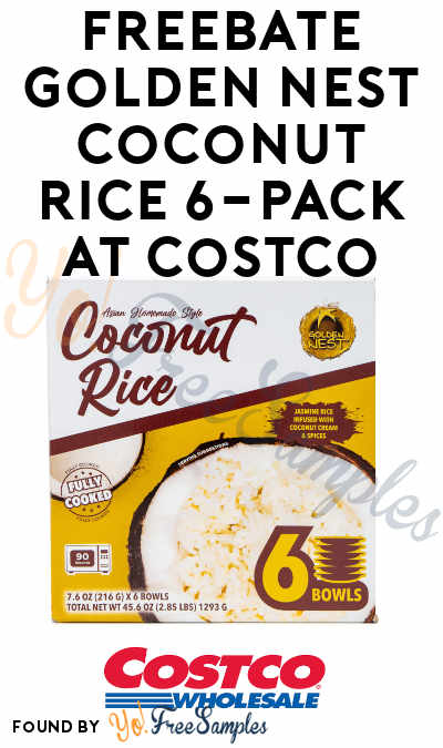 FREEBATE Golden Nest Coconut Rice 6-Pack at Costco (Venmo or PayPal Required)
