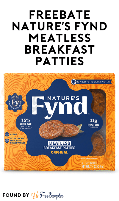 FREEBATE Nature’s Fynd Meatless Breakfast Patties