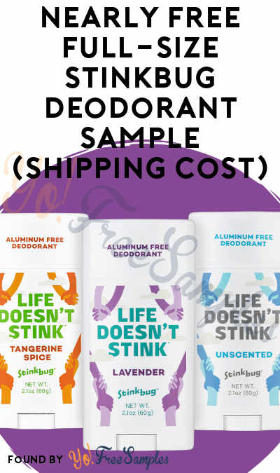 Nearly FREE Full-Size Stinkbug Deodorant Sample (Shipping Cost)
