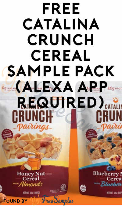 FREE Catalina Crunch Cereal Sample Pack (Alexa App Required)