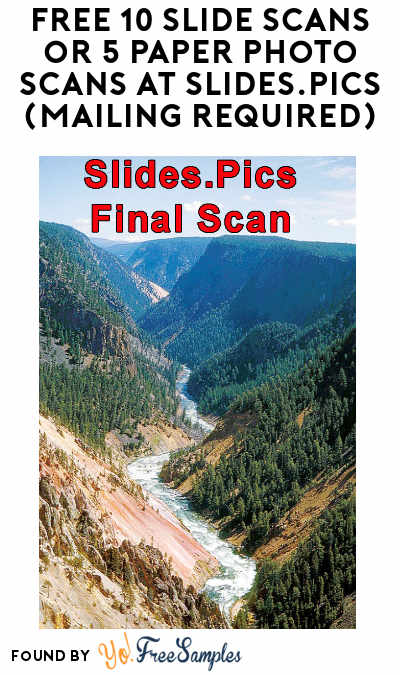 FREE 10 Slide Scans or 5 Paper Photo Scans At Slides.Pics (Mailing Required)