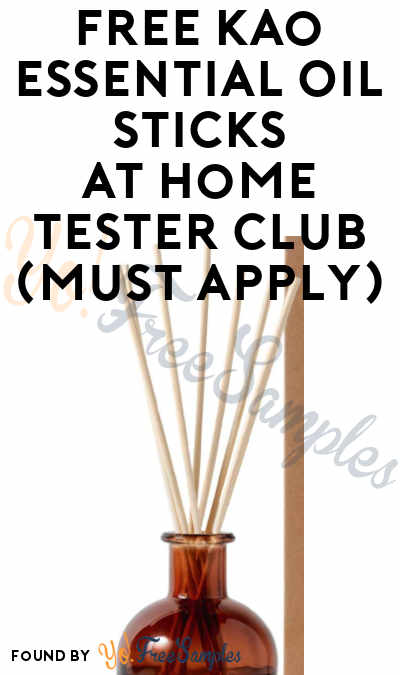 FREE Kao Essential Oil Sticks At Home Tester Club (Must Apply)
