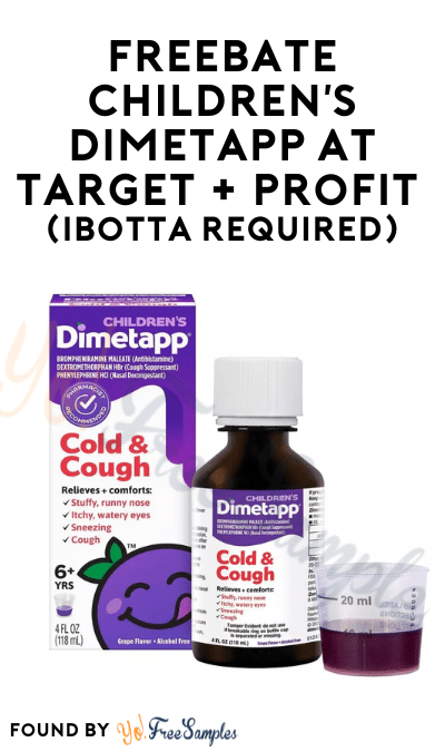 FREEBATE Children’s Dimetapp at Target + Profit (Ibotta Required)