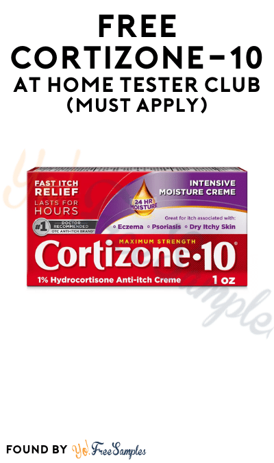 FREE Cortizone-10 At Home Tester Club (Must Apply)