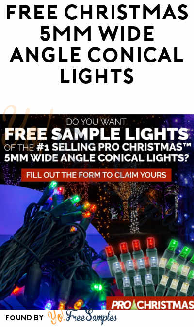 Possible FREE Christmas Conical Lights (Social Media Required)