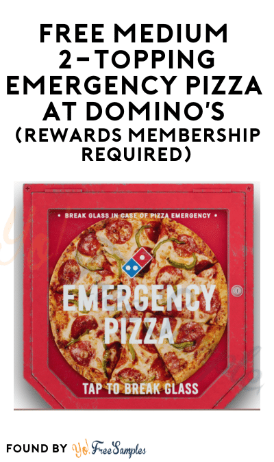 FREE Medium 2-Topping Emergency Pizza At Midnight For Those Having A Bad Day or Crushing Student Debt at Domino’s (Rewards Membership Required)