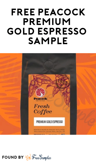 FREE Peacock Premium Gold Espresso Sample