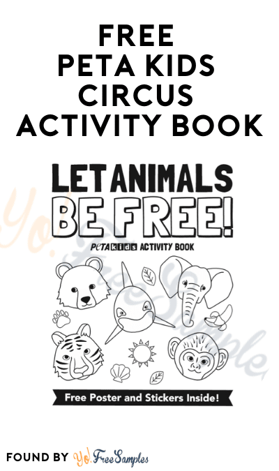 FREE Peta Kids Circus Activity Book