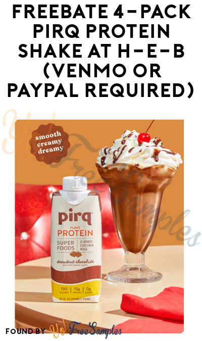 FREEBATE 4-Pack Pirq Protein Shake at H-E-B (Venmo or PayPal Required)