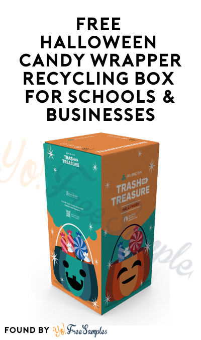 FREE Halloween Candy Wrapper Recycling Box for Schools & Businesses