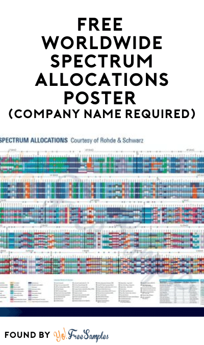 FREE Worldwide Spectrum Allocations Poster (Company Name Required)