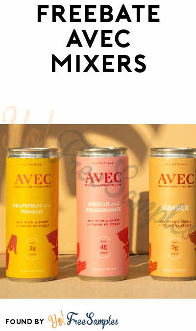 FREEBATE AVEC Premium Carbonated Mixers 4-Pack (Venmo/Paypal Required)