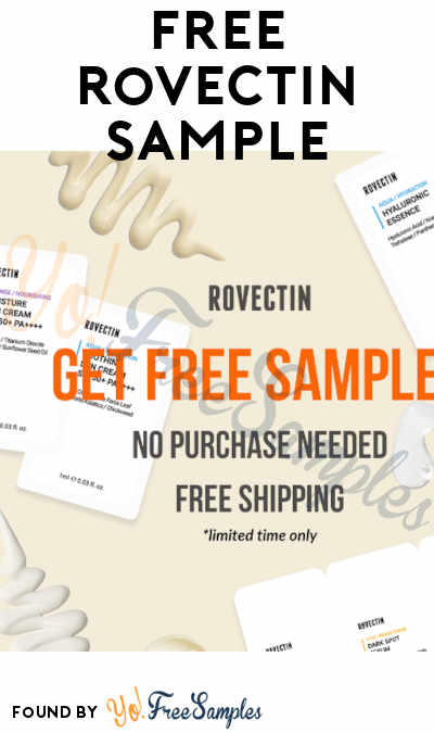 FREE Rovectin Skincare Sample Pouches