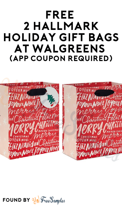 FREE 2 Hallmark Holiday Gift Bags at Walgreens (App Coupon Required)