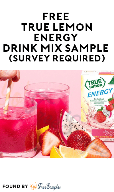 FREE True Lemon Energy Drink Mix Sample (Survey Required)