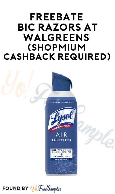 FREEBATE Lysol Air Sanitizer At Any Retailer (Shopmium SMS Alerts Required)