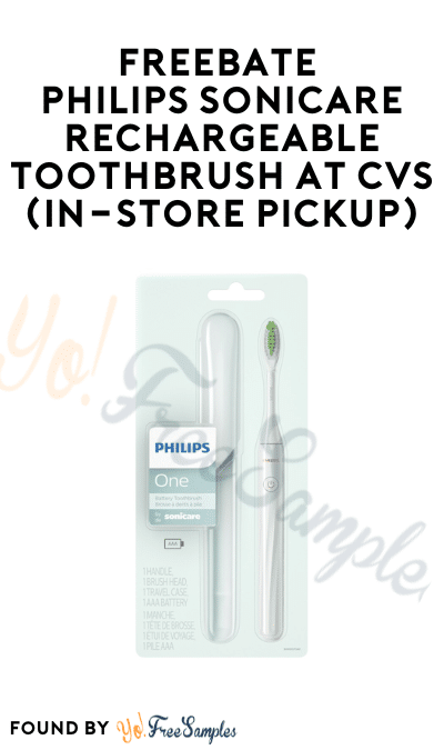 FREEBATE Philips Sonicare Rechargeable Toothbrush at CVS (In-Store Pickup)