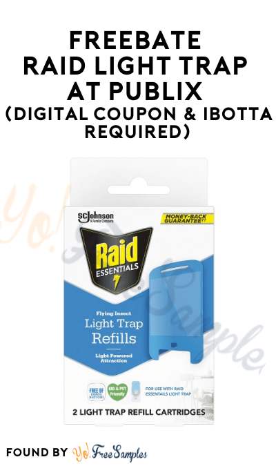 FREEBATE Raid Light Trap at Publix (Digital Coupon & Ibotta Required)