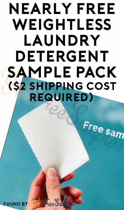 Nearly FREE Weightless Laundry Detergent Sample Pack (Shipping Cost Required)