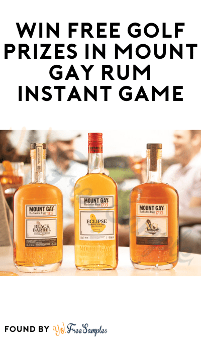 Win FREE Golf Prizes in Mount Gay Rum Instant Game (21+ Only)
