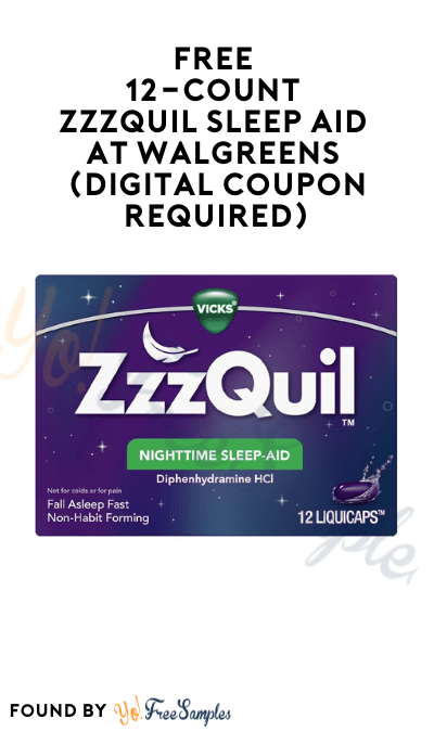 FREE 12-Count ZzzQuil Sleep Aid at Walgreens (Digital Coupon Required)