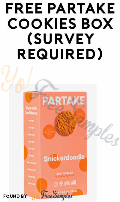 FREE Box of Partake Cookies (Survey Required)