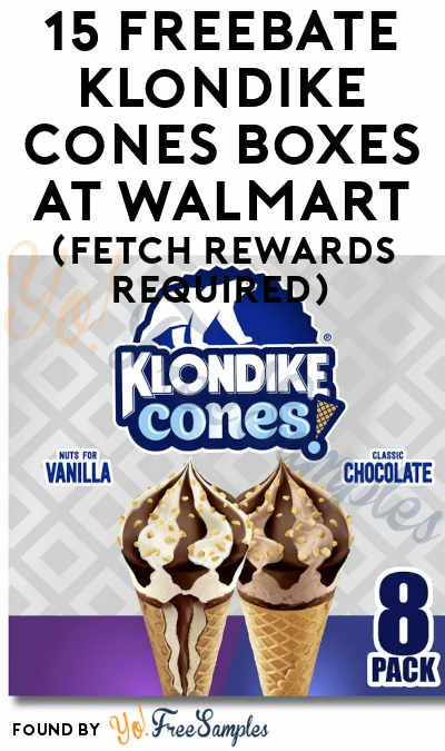 Up To 15 FREEBATE Klondike Cones Boxes at Walmart (Fetch Rewards Required)
