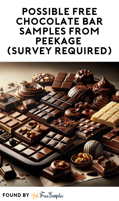 Possible FREE Chocolate Bar Samples From Peekage (Survey Required)