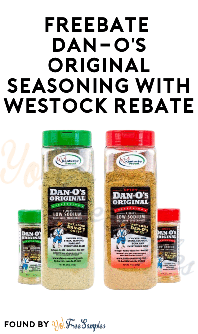 FREEBATE Dan-O's Original Seasoning With WeStock Rebate