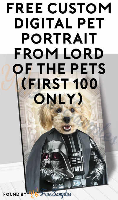 FREE Custom Digital Pet Portrait from Lord of the Pets (First 100 Only)