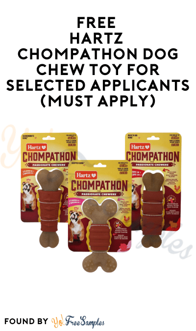 FREE Hartz Chompathon Dog Chew Toy for Selected Applicants (Must Apply)
