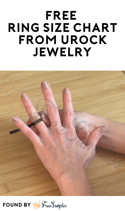 FREE Ring Size Chart from Urock Jewelry