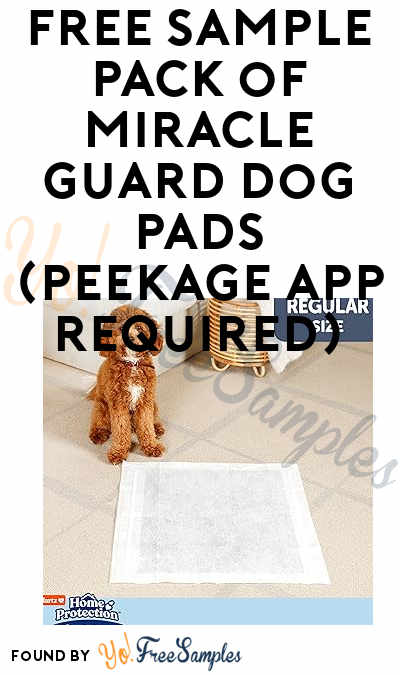 3 FREE Sample Pack of Miracle Guard Dog Pads (Peekage App Required)