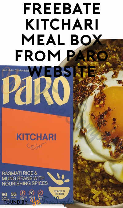 FREEBATE Kitchari Meal Box from Paro Website (Venmo or PayPal Required)